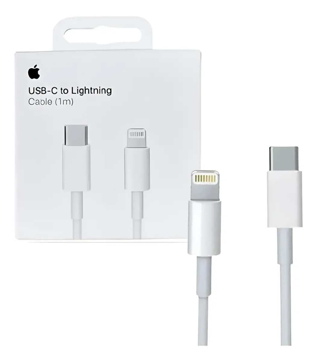 Cabo De Carregamento Iphone Apple Usb-C Lightning Branco